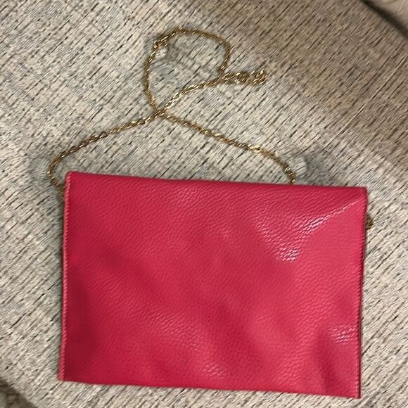 Monogram  Hot Pink Clutch  LCA - Picture 2 of 6